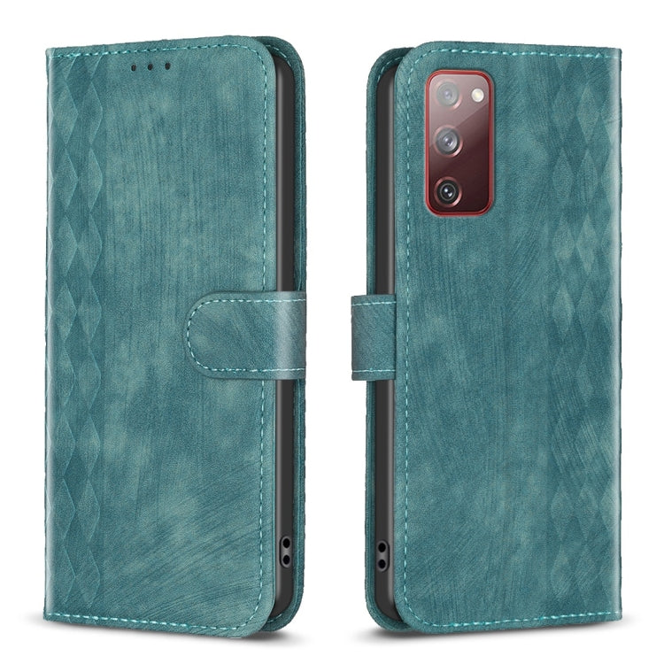 Plaid Embossed Leather Phone Case