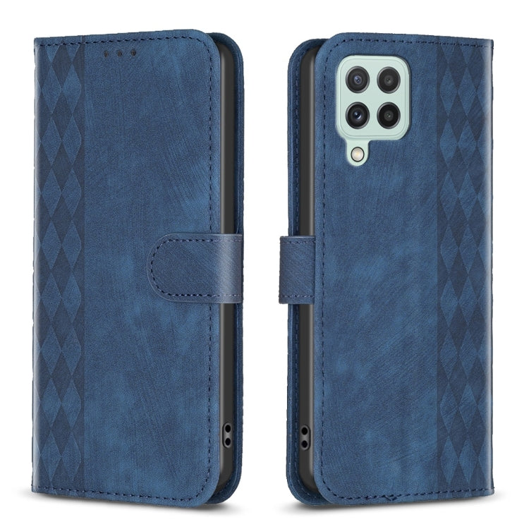 Plaid Embossed Leather Phone Case