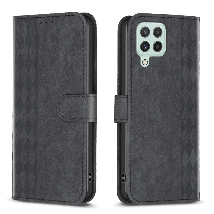 Plaid Embossed Leather Phone Case