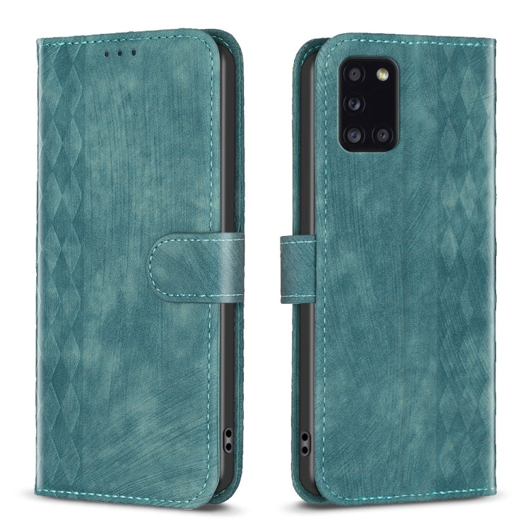 Plaid Embossed Leather Phone Case