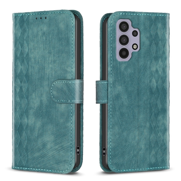Plaid Embossed Leather Phone Case