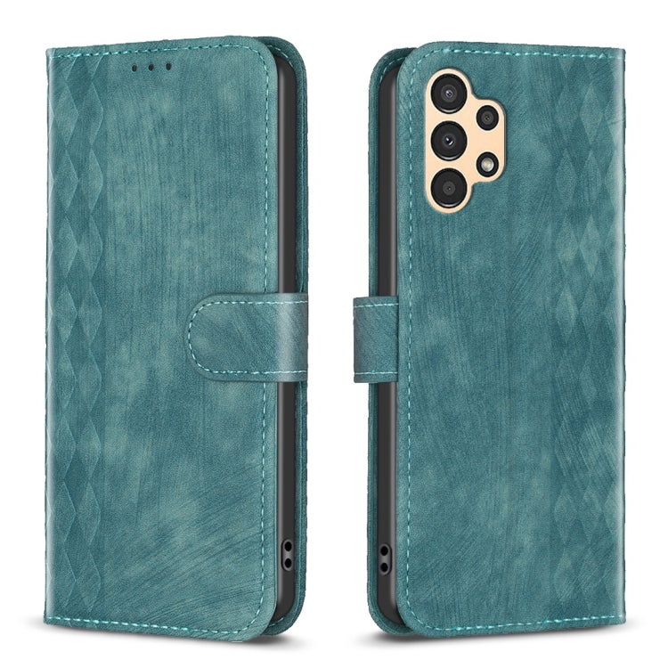 Plaid Embossed Leather Phone Case