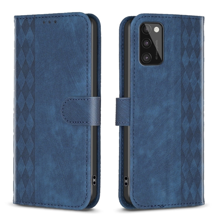 Plaid Embossed Leather Phone Case