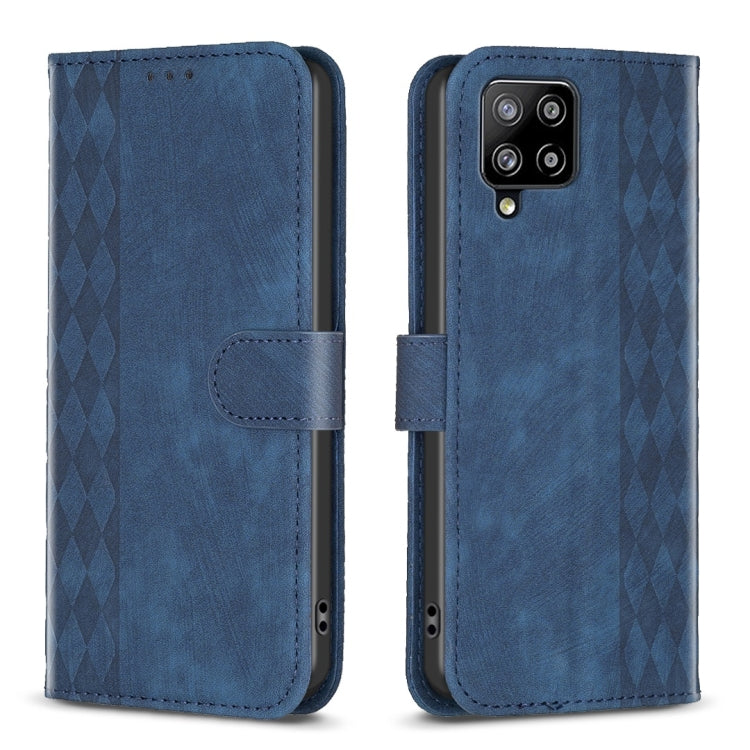 Plaid Embossed Leather Phone Case