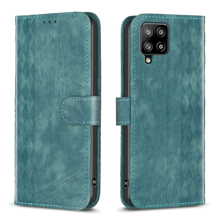 Plaid Embossed Leather Phone Case