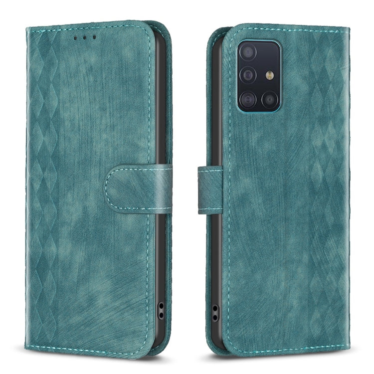 Plaid Embossed Leather Phone Case