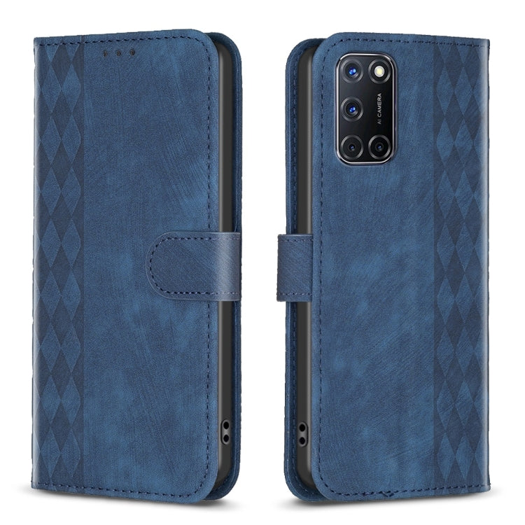 Plaid Embossed Leather Phone Case