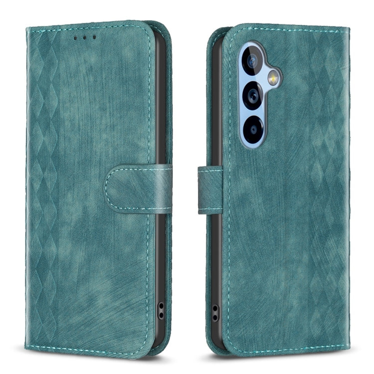 Plaid Embossed Leather Phone Case
