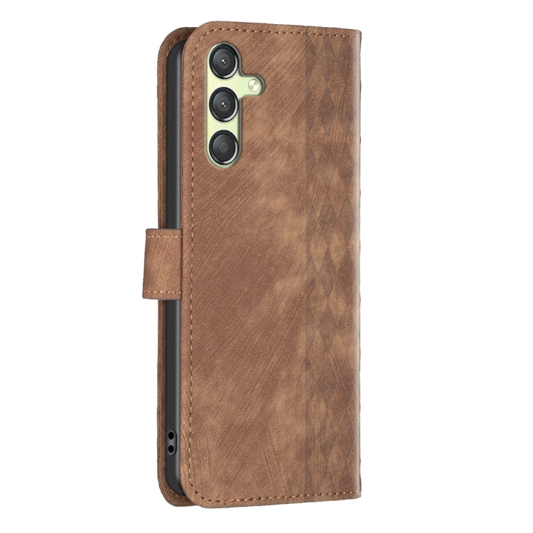 Plaid Embossed Leather Phone Case, For Samsung Galaxy A25 5G, For Samsung Galaxy S23 5G, For Samsung Galaxy A55, For Samsung Galaxy A35