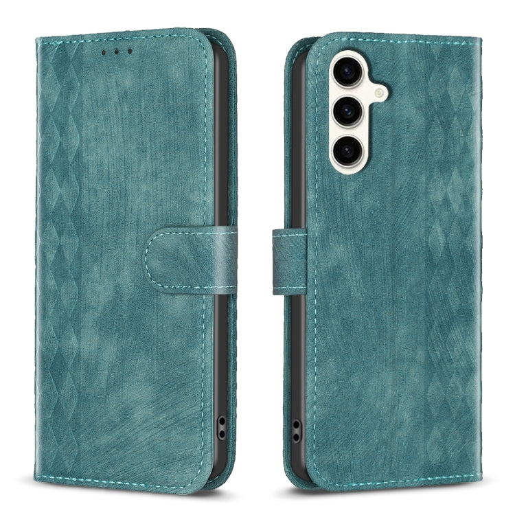 Plaid Embossed Leather Phone Case, For Samsung Galaxy S23 5G, For Samsung Galaxy A55, For Samsung Galaxy S24+ 5G, For Samsung Galaxy S23 FE 5G