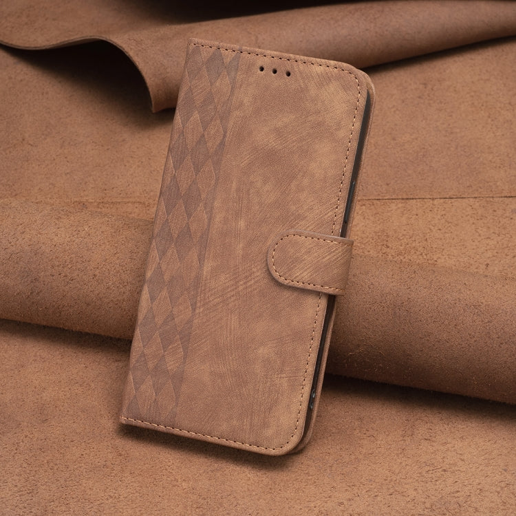 Plaid Embossed Leather Phone Case, For Samsung Galaxy S24 5G, For Samsung Galaxy S23 Ultra 5G, For Samsung Galaxy S22 5G, For Samsung Galaxy S22+ 5G