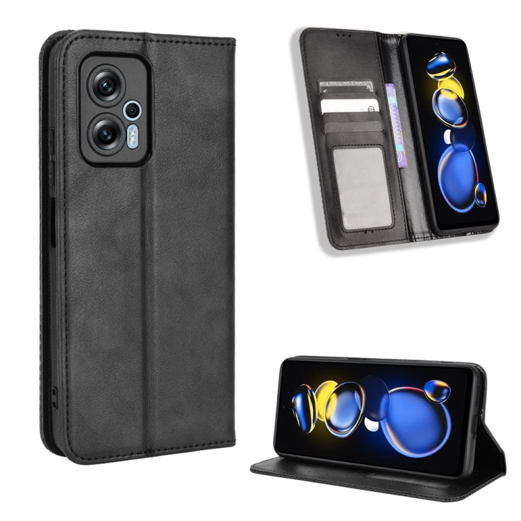 Magnetic Buckle Retro Texture Leather Phone Case