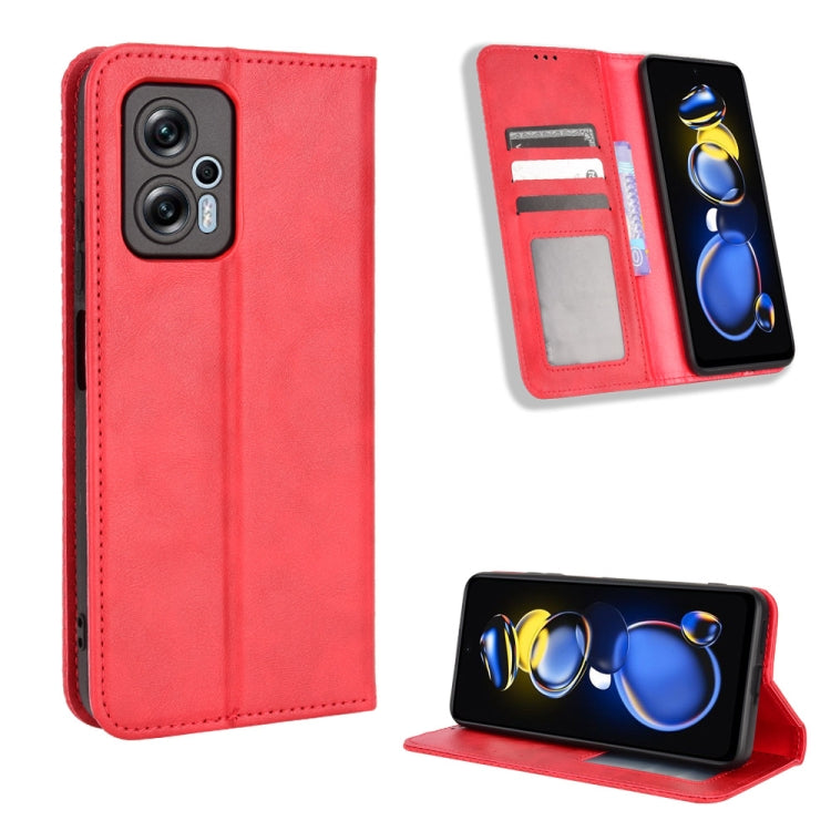 Magnetic Buckle Retro Texture Leather Phone Case