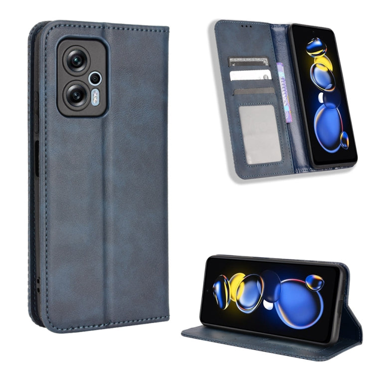 Magnetic Buckle Retro Texture Leather Phone Case