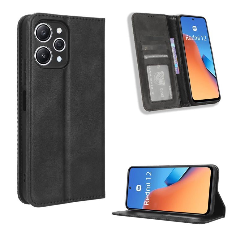 Magnetic Buckle Retro Texture Leather Phone Case