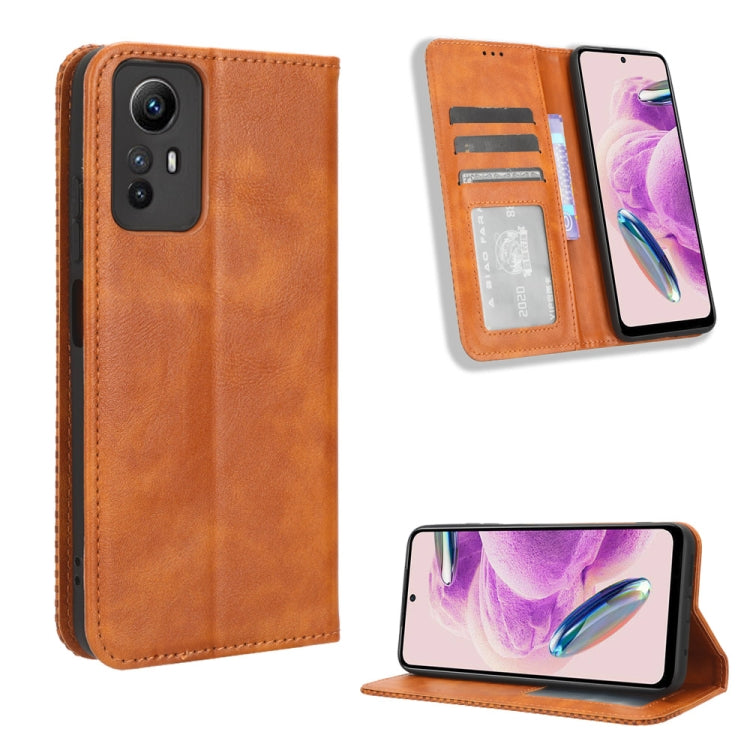 Magnetic Buckle Retro Texture Leather Phone Case