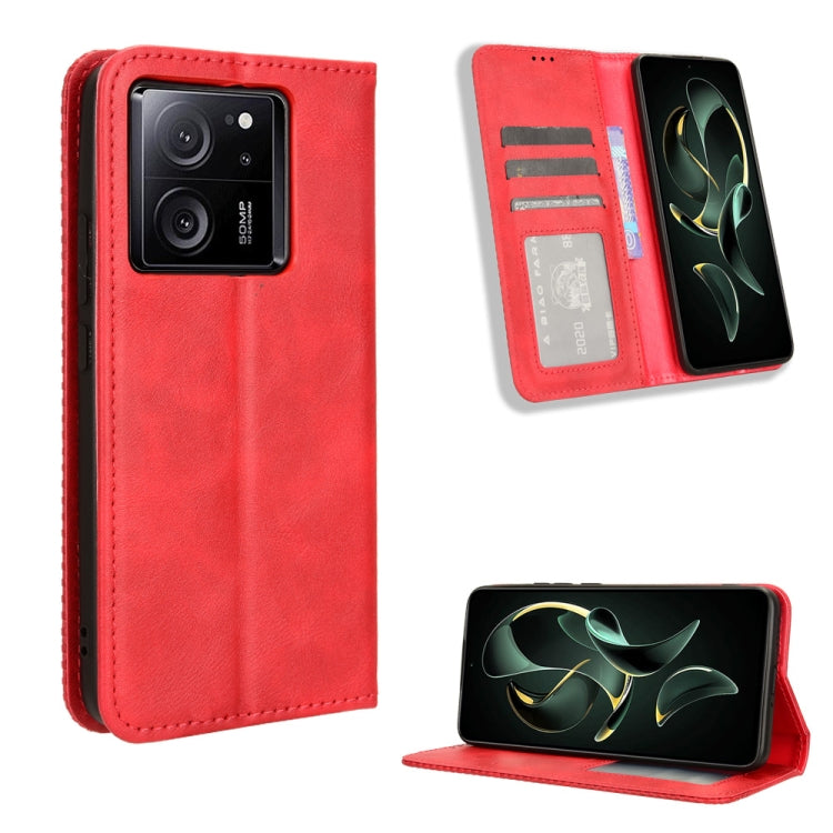 Magnetic Buckle Retro Texture Leather Phone Case