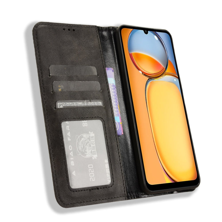 Magnetic Buckle Retro Texture Leather Phone Case