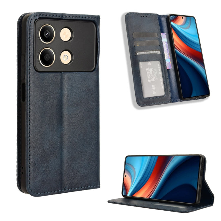 Magnetic Buckle Retro Texture Leather Phone Case