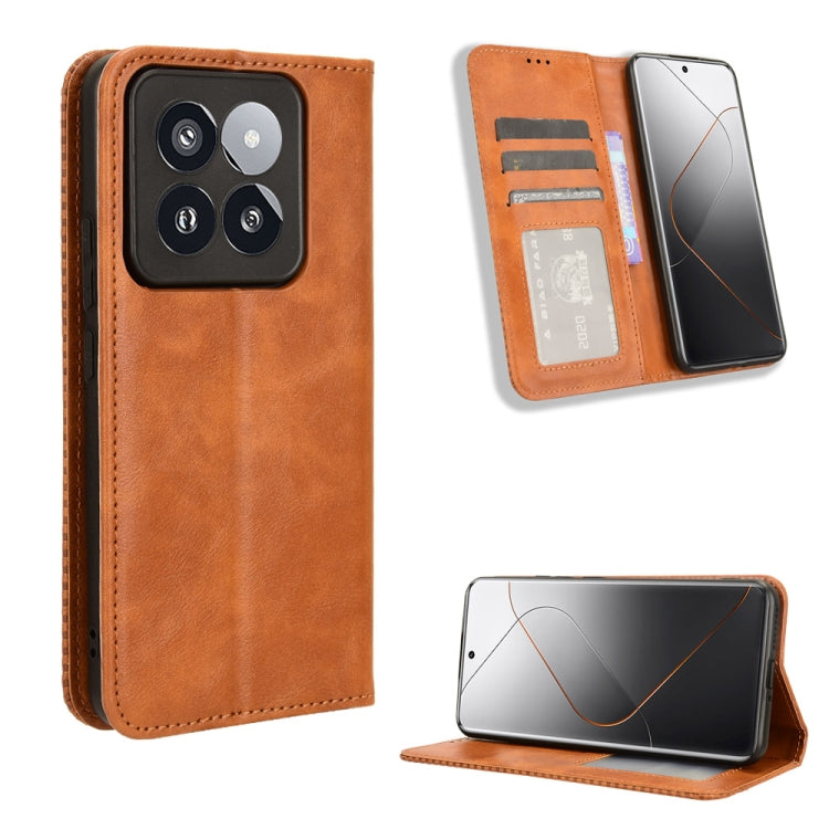 Magnetic Buckle Retro Texture Leather Phone Case