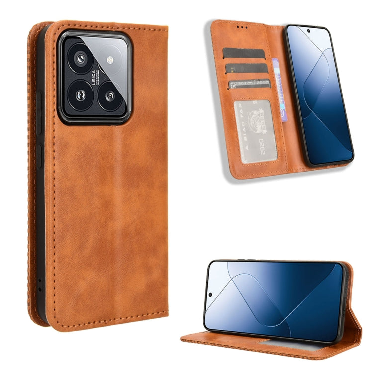 Magnetic Buckle Retro Texture Leather Phone Case