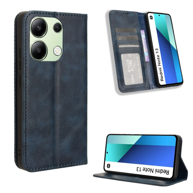 Magnetic Buckle Retro Texture Leather Phone Case