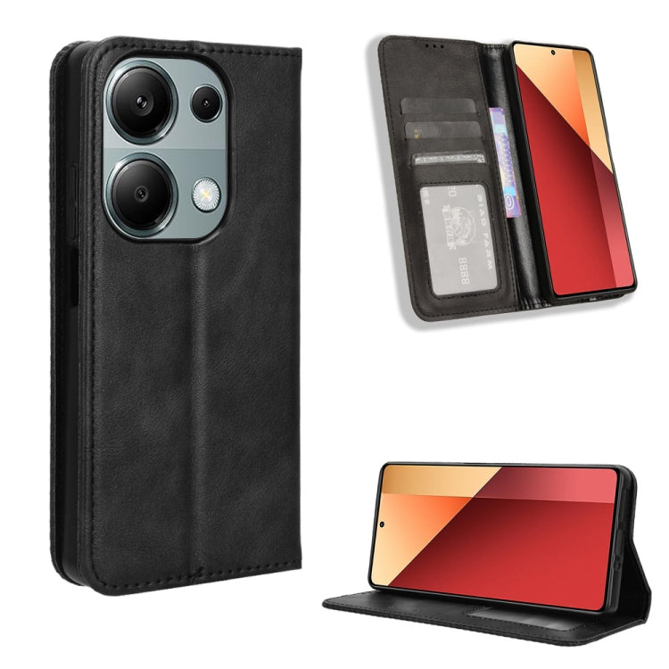 Magnetic Buckle Retro Texture Leather Phone Case