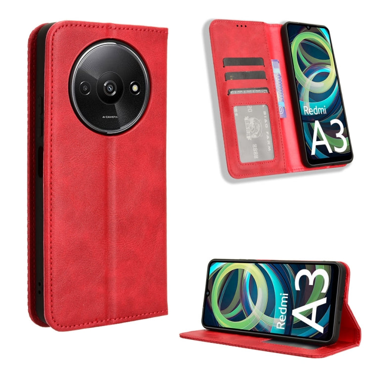 Magnetic Buckle Retro Texture Leather Phone Case