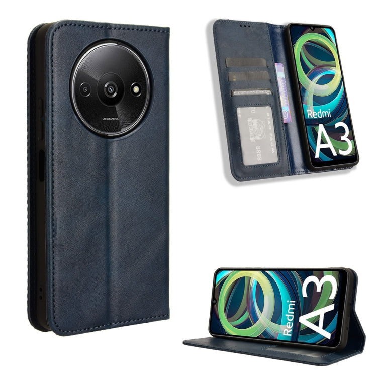 Magnetic Buckle Retro Texture Leather Phone Case