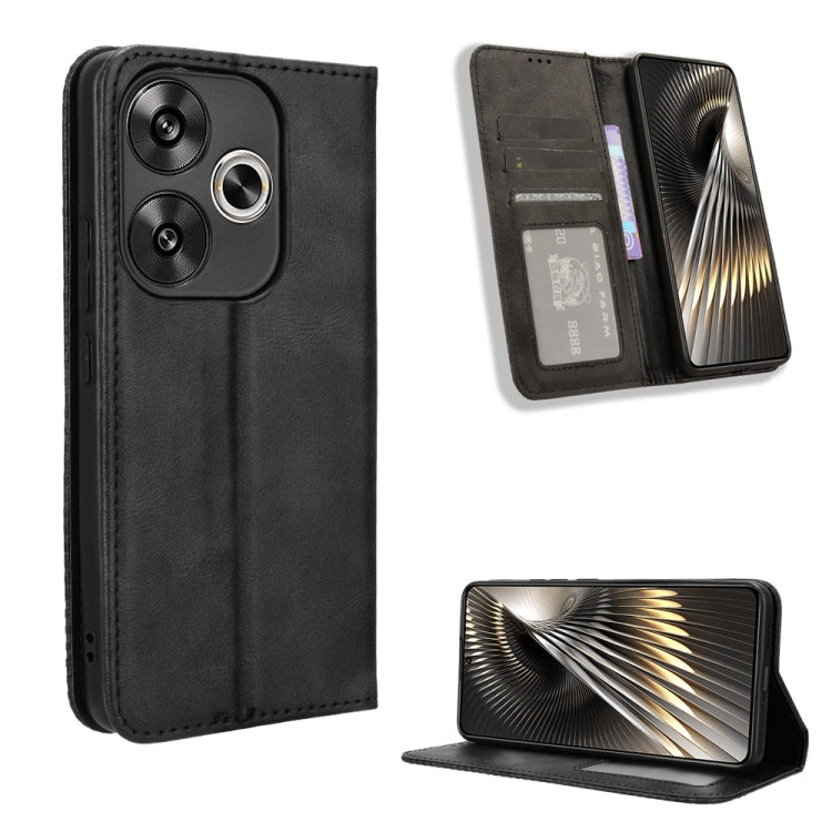 Magnetic Buckle Retro Texture Leather Phone Case