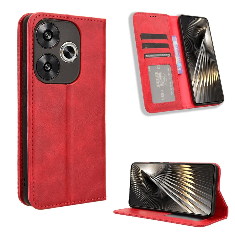 Magnetic Buckle Retro Texture Leather Phone Case