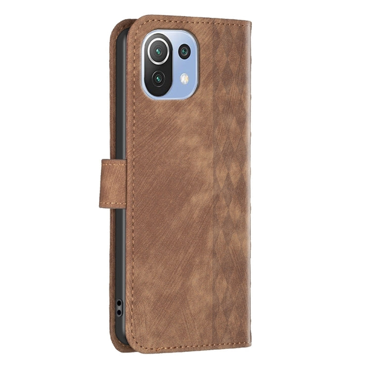 Plaid Embossed Leather Phone Case