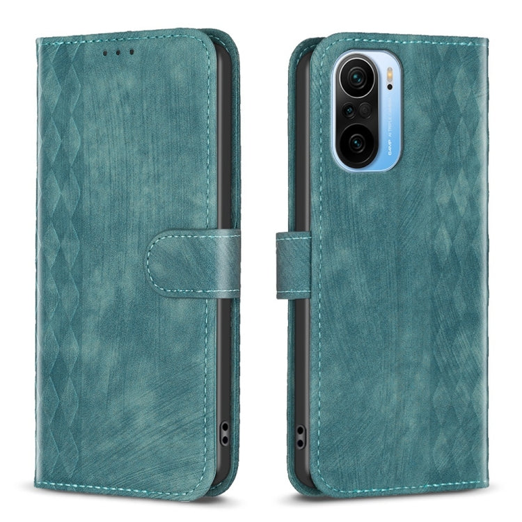 Plaid Embossed Leather Phone Case
