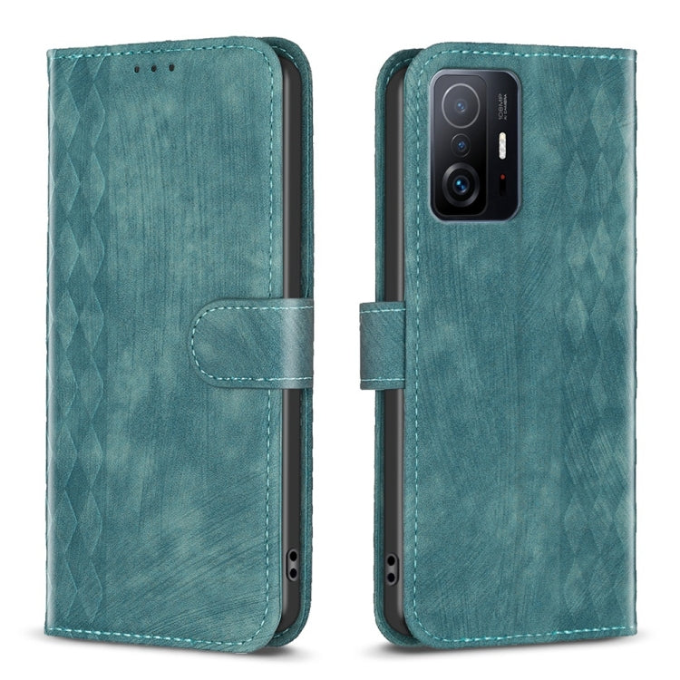 Plaid Embossed Leather Phone Case