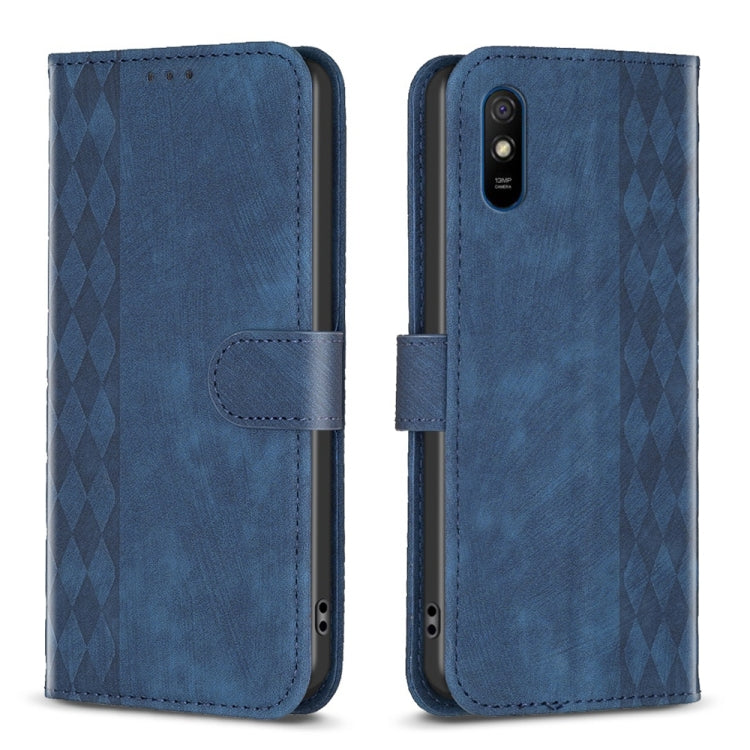 Plaid Embossed Leather Phone Case