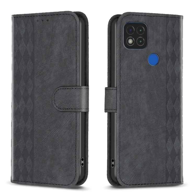 Plaid Embossed Leather Phone Case