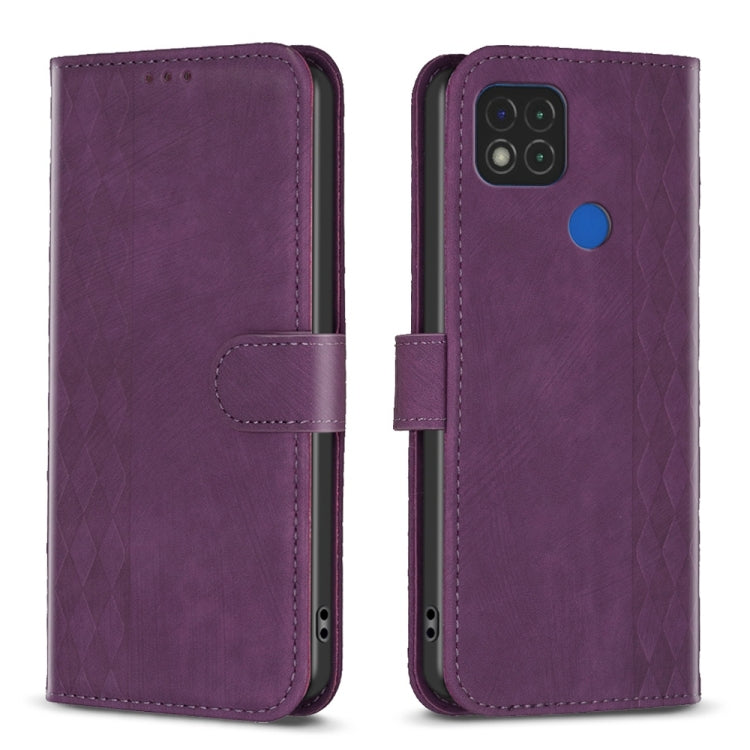 Plaid Embossed Leather Phone Case