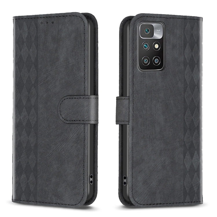 Plaid Embossed Leather Phone Case