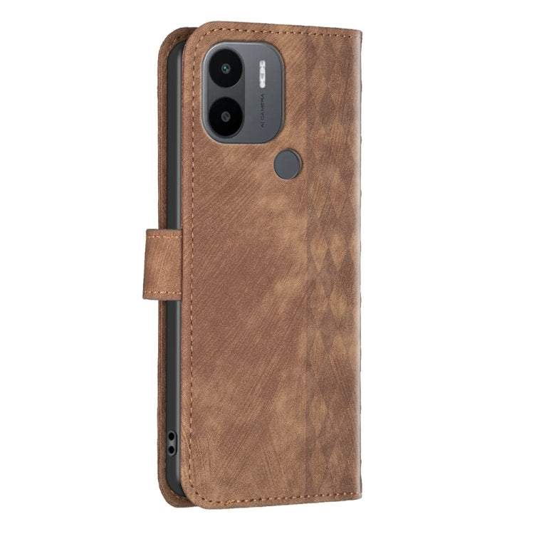 Plaid Embossed Leather Phone Case