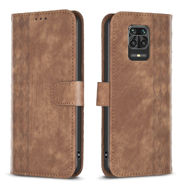 Plaid Embossed Leather Phone Case