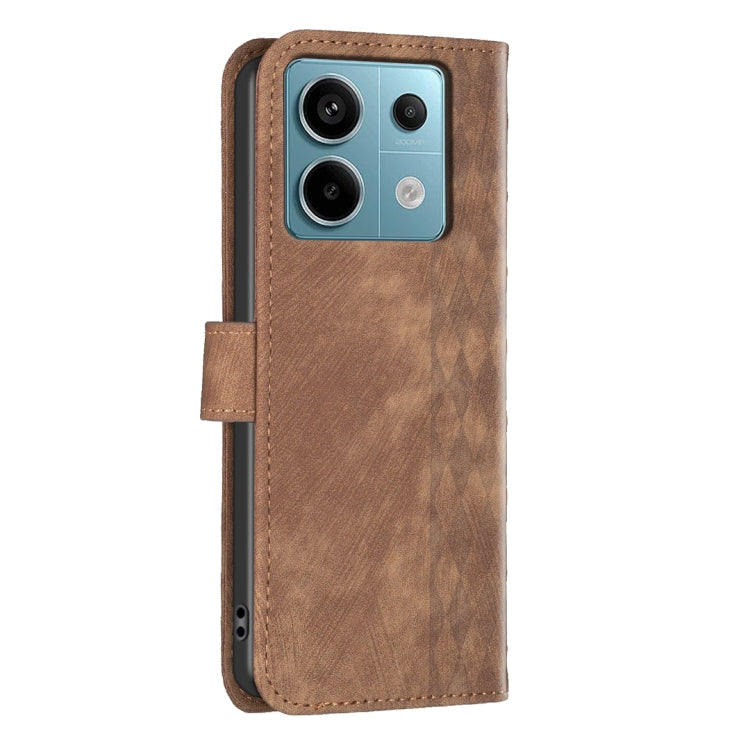 Plaid Embossed Leather Phone Case