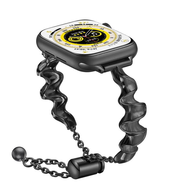 Ribbon Wave Metal Watch Band, For Apple Watch 5 44mm, For Apple Watch 5 40mm, For Apple Watch 4 44mm, For Apple Watch 4 40mm, For Apple Watch 3 38mm, For Apple Watch 3 42mm