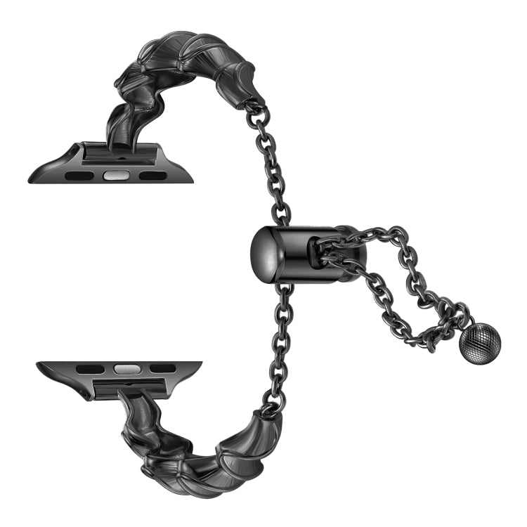 Ribbon Wave Metal Watch Band, For Apple Watch 9 41mm, For Apple Watch Ultra 49mm, For Apple Watch 8 41mm, For Apple Watch 8 45mm, For Apple Watch SE 2022 40mm, For Apple Watch SE 2022 44mm