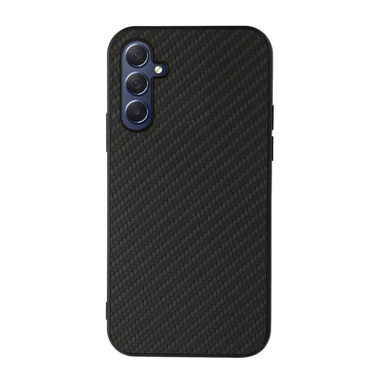 Carbon Fiber Texture PU Phone Case, For Samsung Galaxy M54 5G