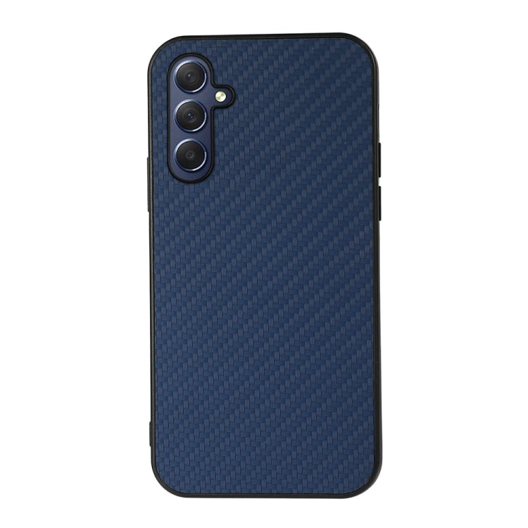 Carbon Fiber Texture PU Phone Case, For Samsung Galaxy M54 5G
