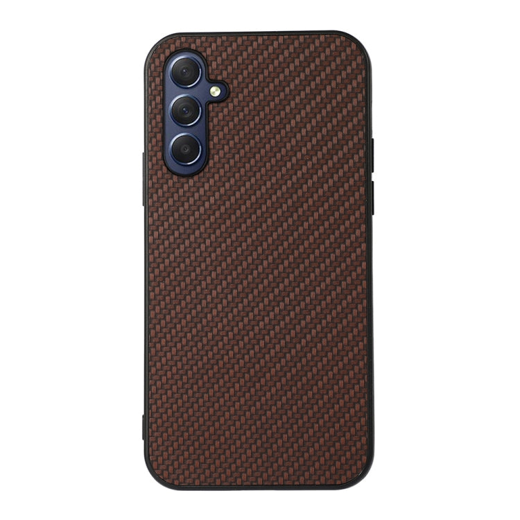Carbon Fiber Texture PU Phone Case, For Samsung Galaxy M54 5G