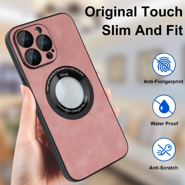 Skin Feel Leather MagSafe Magnetic Phone Case, For iPhone 13, For iPhone 13 Pro, For iPhone 13 Pro Max, For iPhone 12