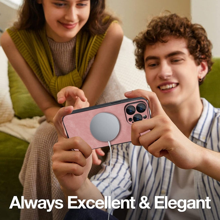 Skin Feel Leather MagSafe Magnetic Phone Case, For iPhone 12 Pro, For iPhone 12 Pro Max, For iPhone 11, For iPhone 11 Pro Max