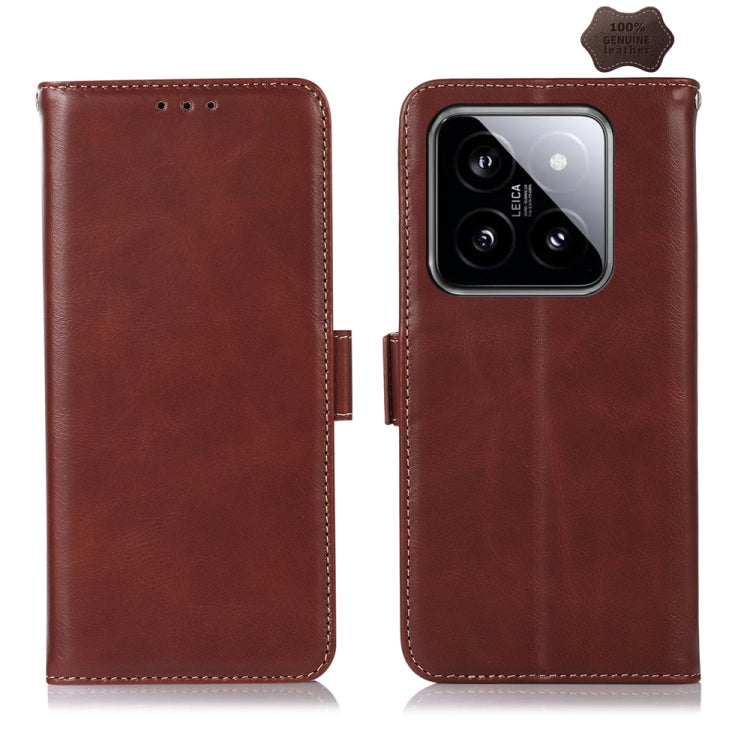Crazy Horse Top Layer Cowhide Leather Phone Case