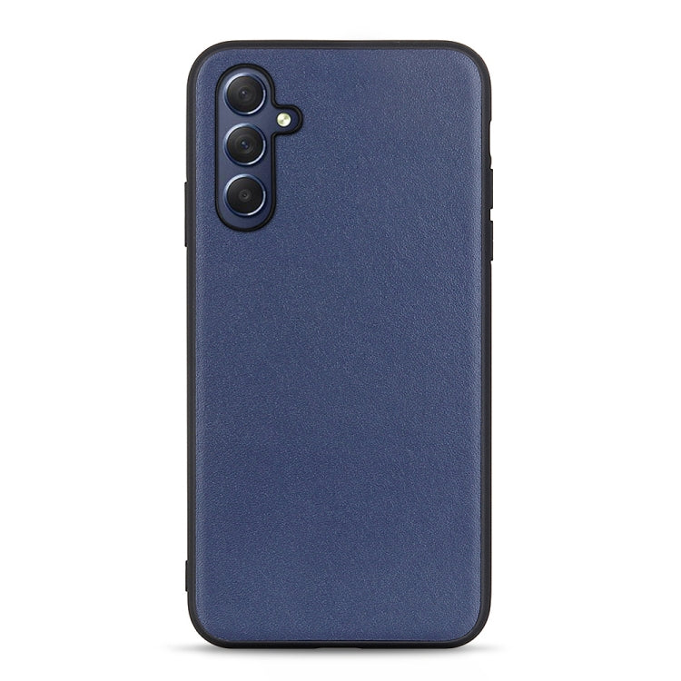 Lambskin Texture Genuine Leather Phone Case, For Samsung Galaxy M54 5G